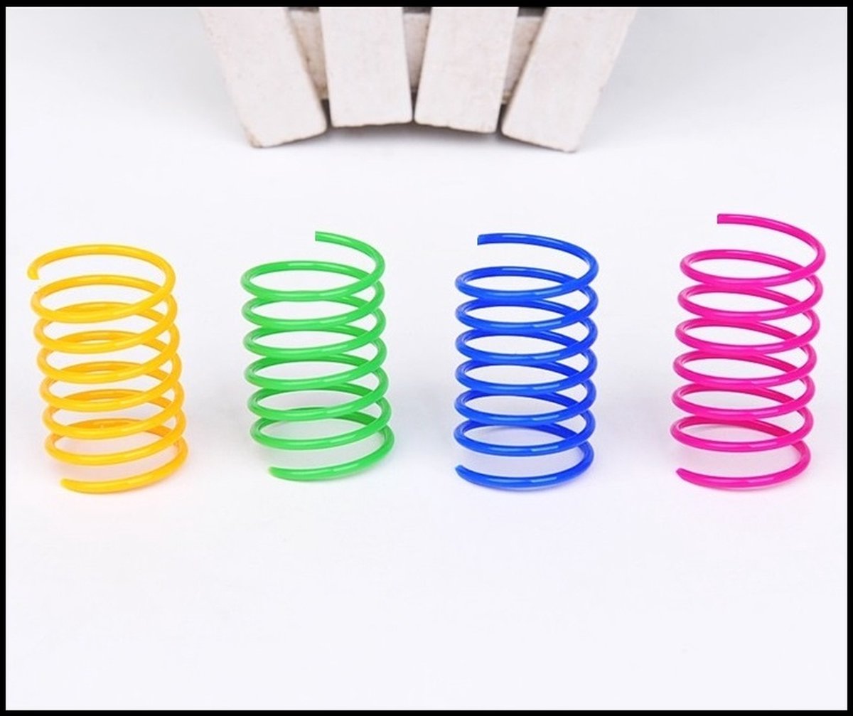 Cat Toys | Cat Springs | Cat Jumping Springs | Spring | Cat Spring | Set of 4 - Image 1
