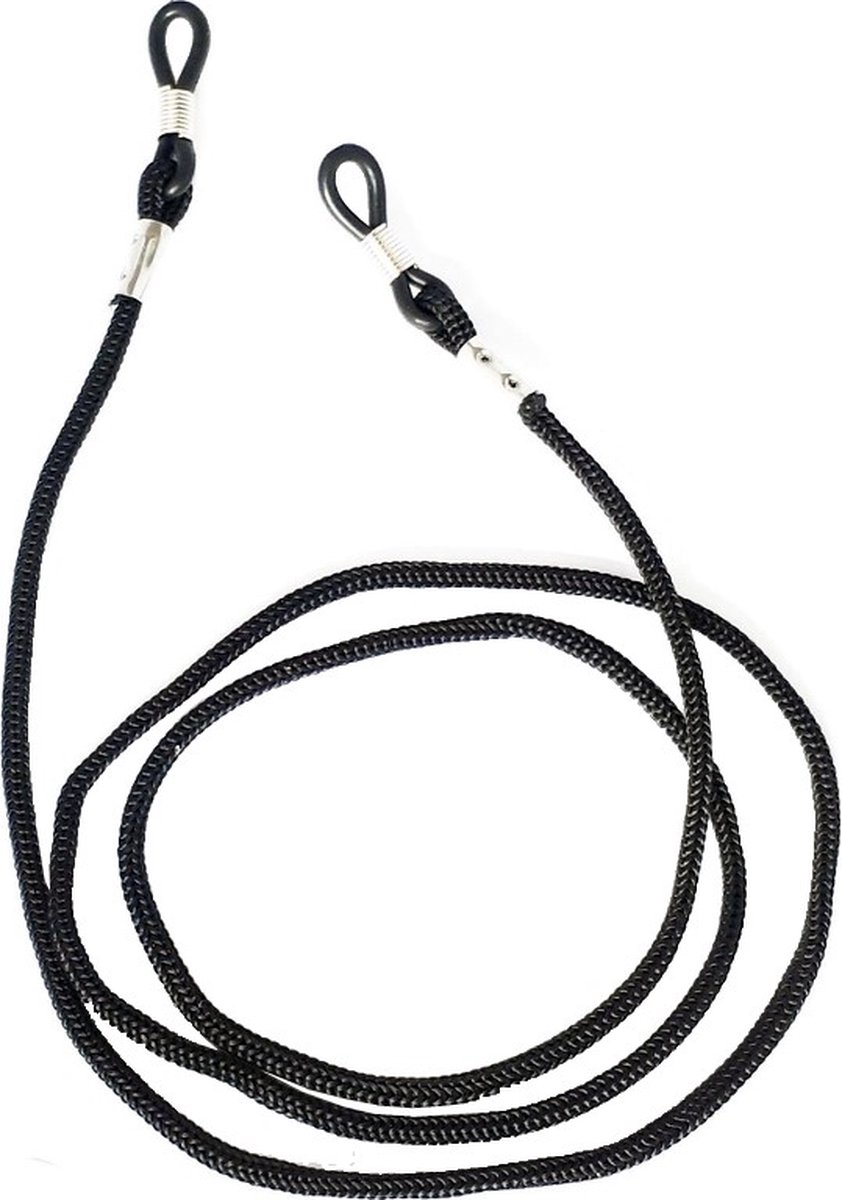Pieces - Glasses Cord - Sunglasses String - Small Glasses Cord - Glasses Cord - Rubber Loop - Black - Image 1