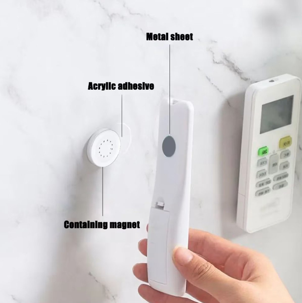 Togadget® - Magnetic Wall Mount - Mount for items - Space-saving holder - Storage accessories with magnets - Image 1