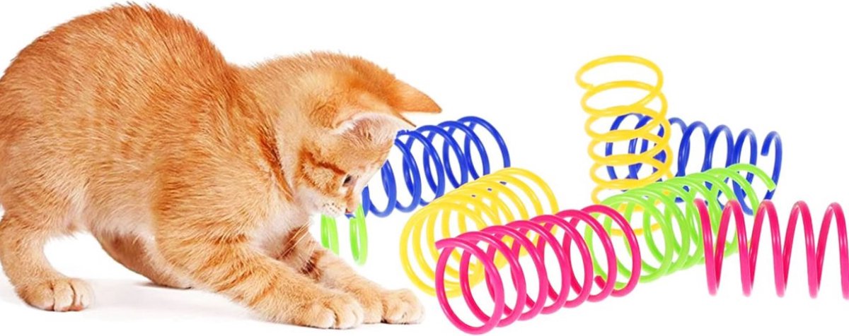 Cat Feather Sniffing Pack - Colored - 6 pieces | Cat Toys - Spring - Cat Toys - Springs - Cat Toy - Toys for Cats - Play Feather - Kittens - Image 7