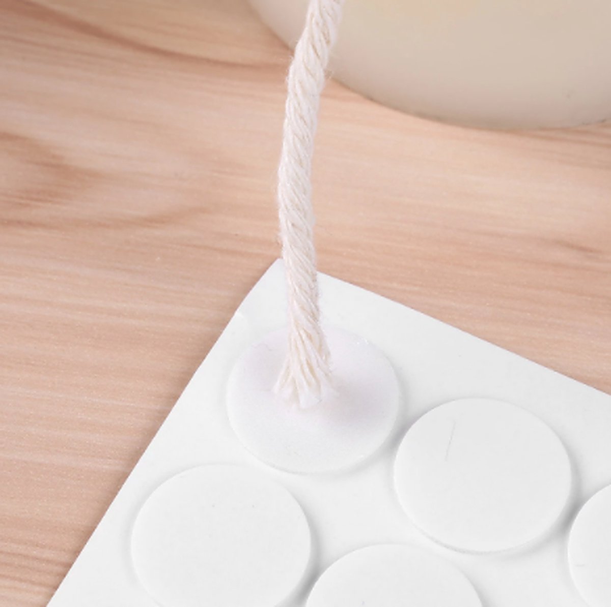 Double-Sided Glue Dots Candle Wick Stickers - 18 mm - 100 Stickers - Image 3