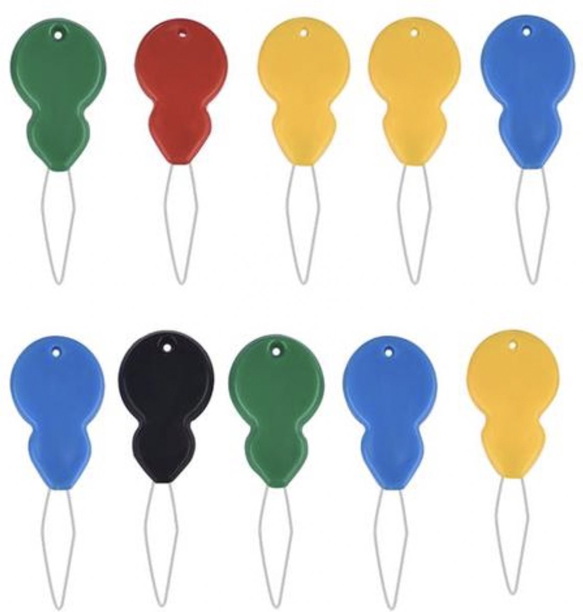 thread guide - threader - needle threader - needle threader - threader - threader - various colors - needle aid tool - needlework 10 pieces - Image 1