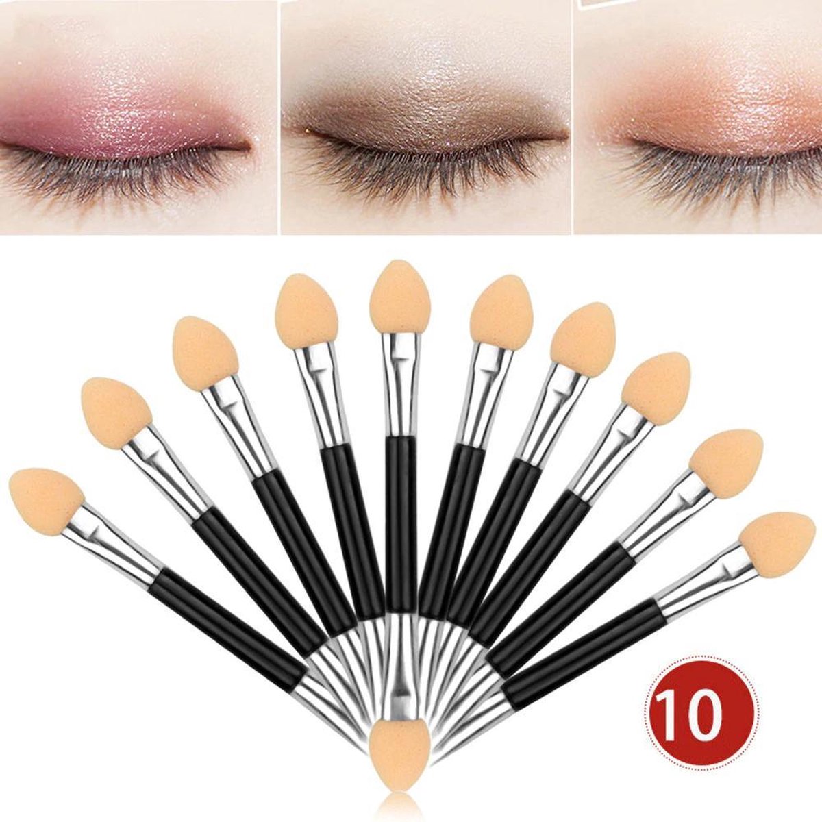 Eyeshadow Brush Set 10 Pieces | Eyeshadow Applicator | For Applying Eyeshadow - Image 1