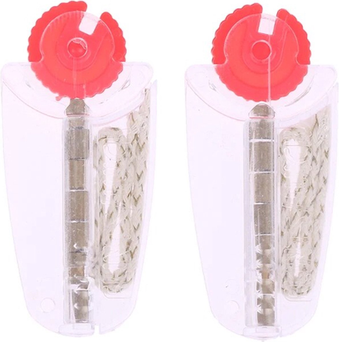 2x Flint Dispenser With Wick | 12 Flints | 2 Wicks - Image 1