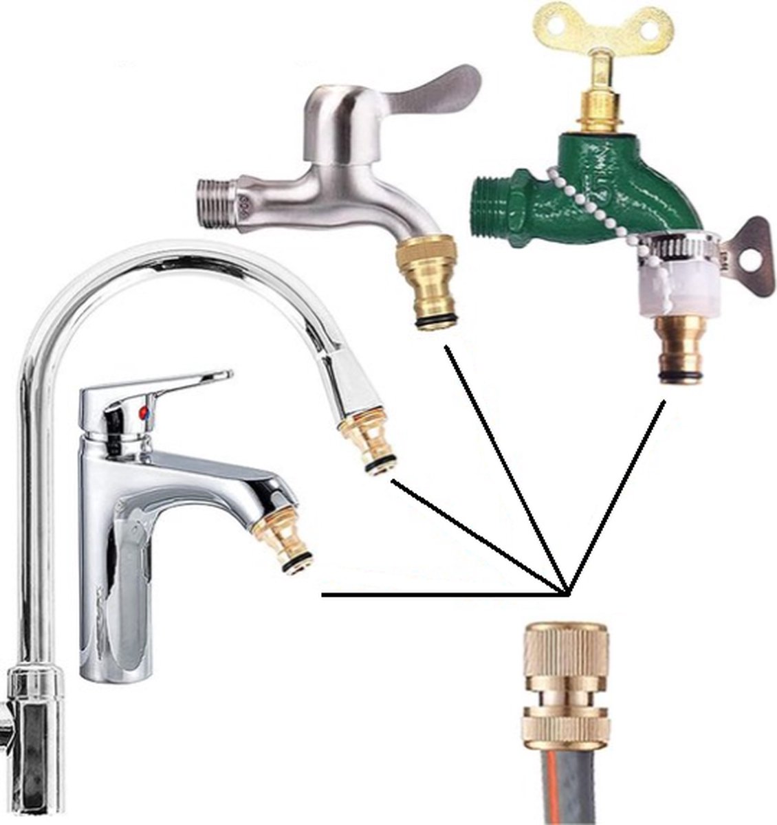 Kitchen Faucet Adapter | Universal | Tap Adapter | For Connecting a Hose | Faucet Connector - Image 4
