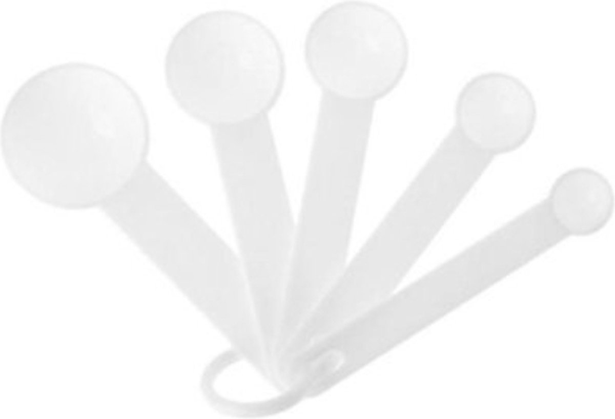 Measuring Spoon Set 5 Pieces | Kitchen Utensils | Measuring Spoon | White - Image 1