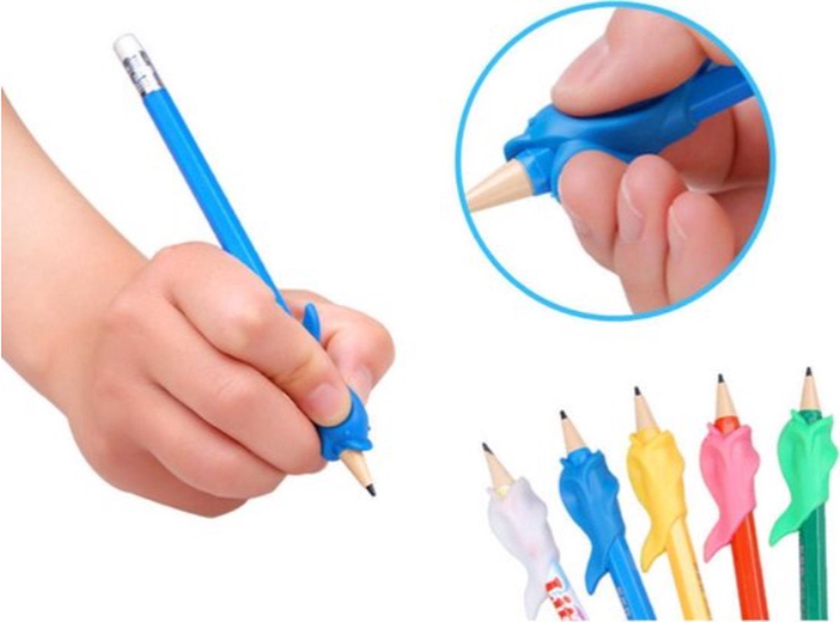 Pencil Grip | Drawing Aid | Pen Grip Aid | Various Colors | 3 Pieces - Image 1