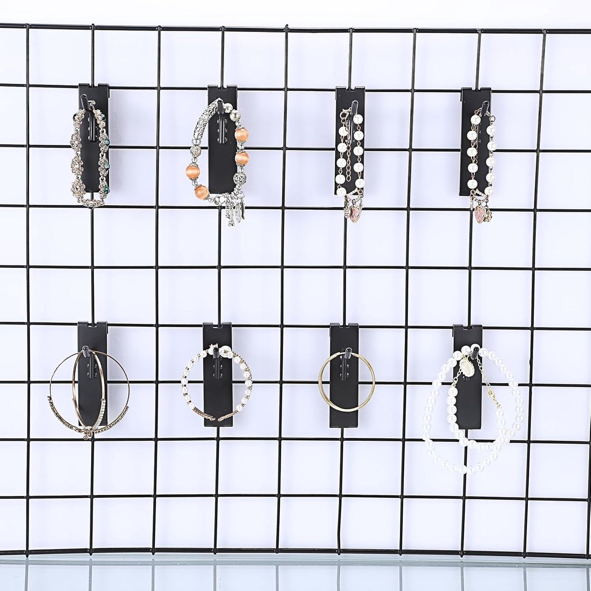 Gridwall Hooks 30 Pieces - 10/15/20cm - Iron - Black - Commercial Quality - Grid Wall Panels Accessory - Garage - Shop - Storage accessories - Image 6