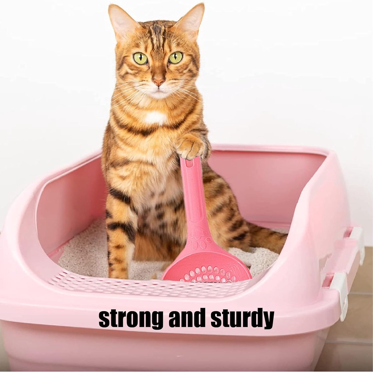 Cat Litter Scoop | Poop Scoop | 25 CM | Small Holes | Green - Image 7