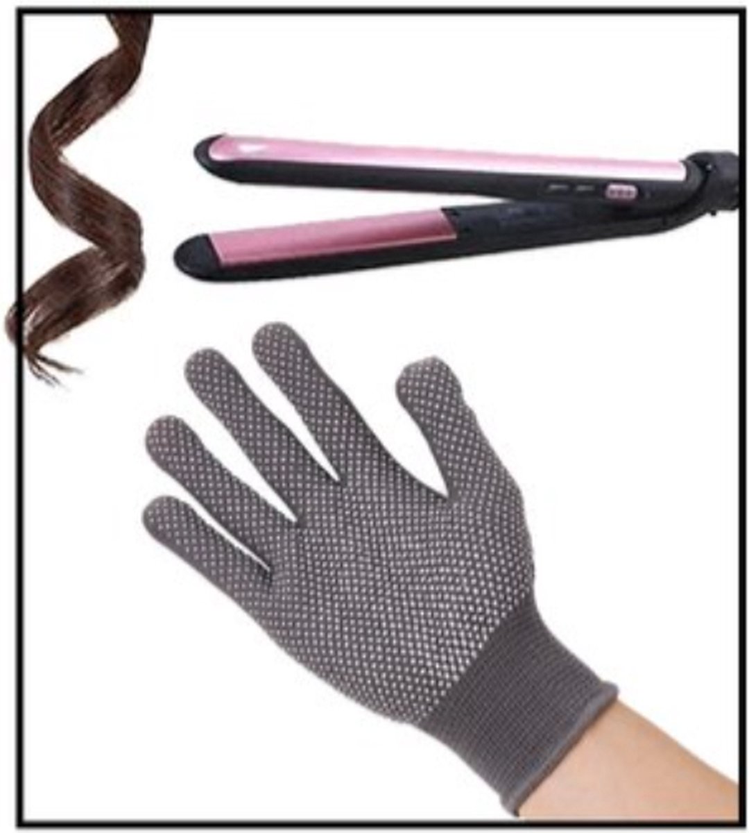 Heat-Resistant Gloves | Heat Glove | Curling Iron | Straightener | 1 Pair - Image 1
