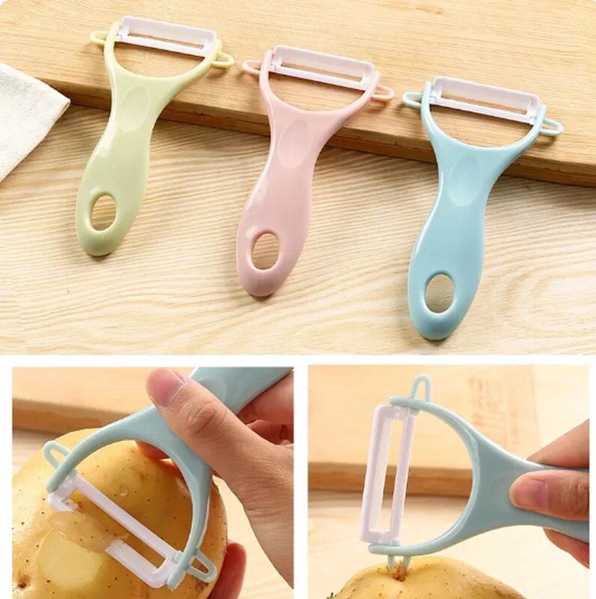 Peeler | Paring Knife | Potato Peeler | Vegetable Peeler | Blue - Image 2