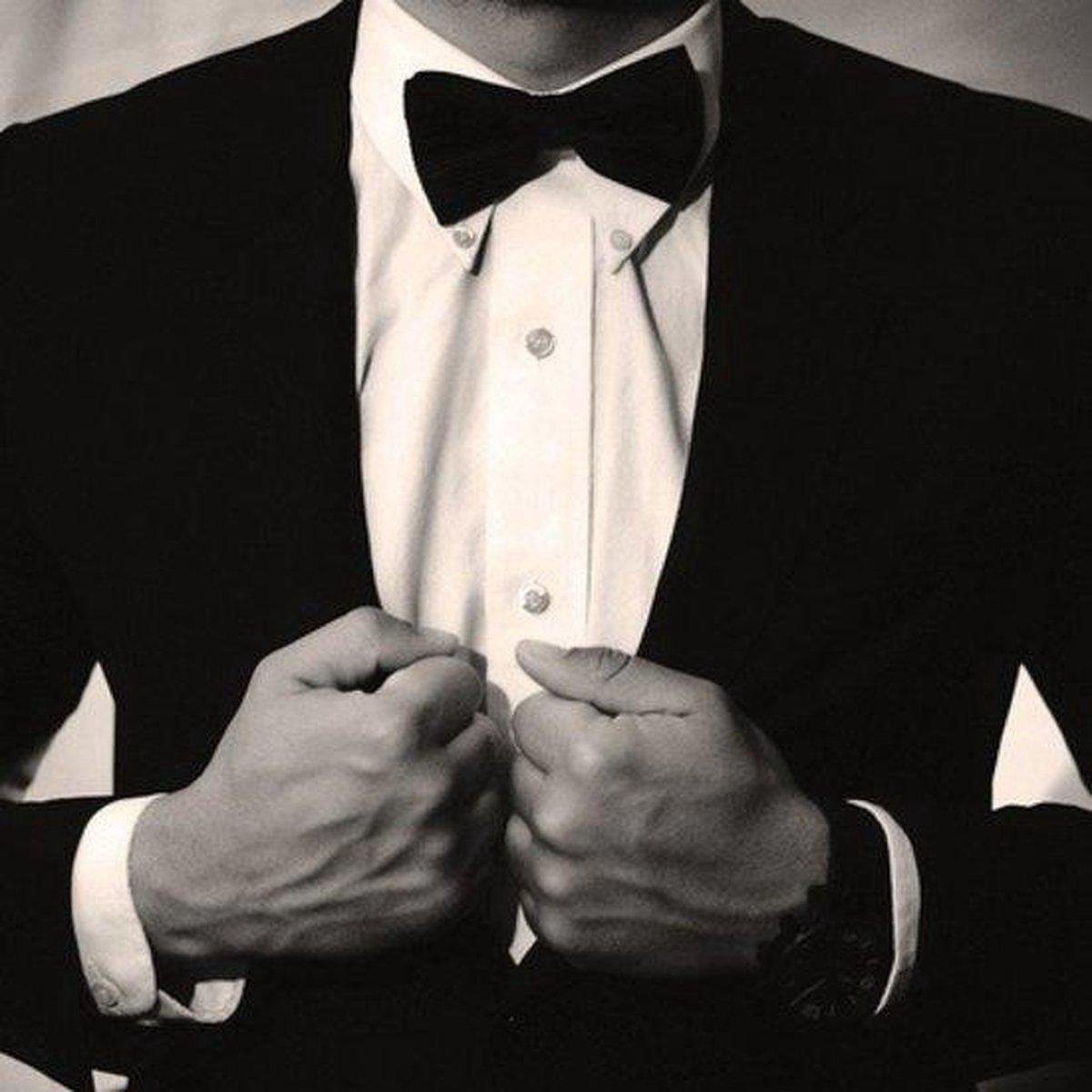 Bow tie – anthracite – bow – bow tie - pre-tied - Image 8