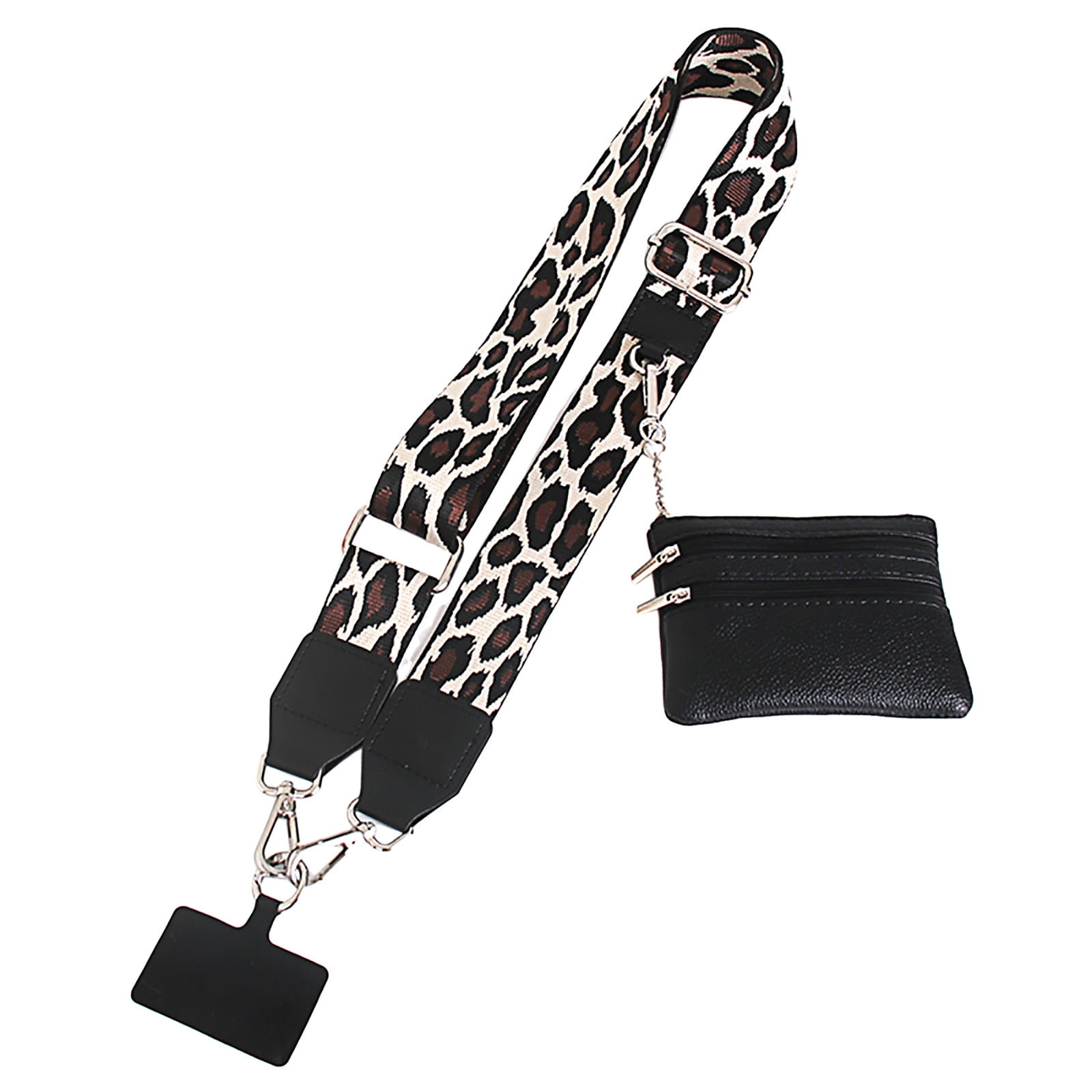 Phone Strap with Zippered Pouch, 2024 New Clip and Go Strap for Phone with Wallet Crossbody, Cross Body Phone String with Zipper Wallet Pouch, Adjustable Phone Strap Crossbody One Size A-4 - Image 1