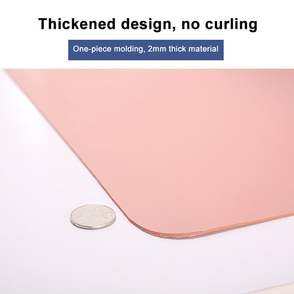 Dengjunhu Desk Pad Protector,Mouse Pad,Office Desk Mat, Non-Slip Desk Blotter, Laptop Desk Pad, Waterproof Desk Writing Pad for Office and Home Gray - Image 5