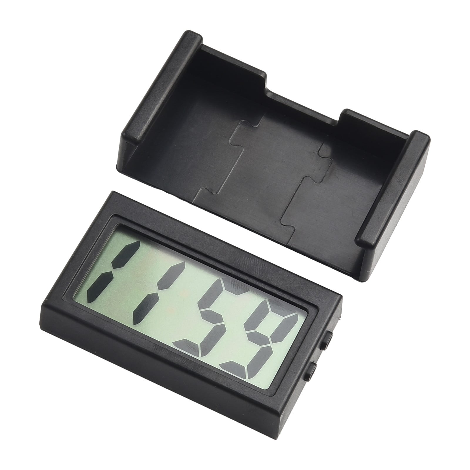 Car Dashboard Digital Clock - Vehicle Adhesive Clock with LCD Display Time - Image 1