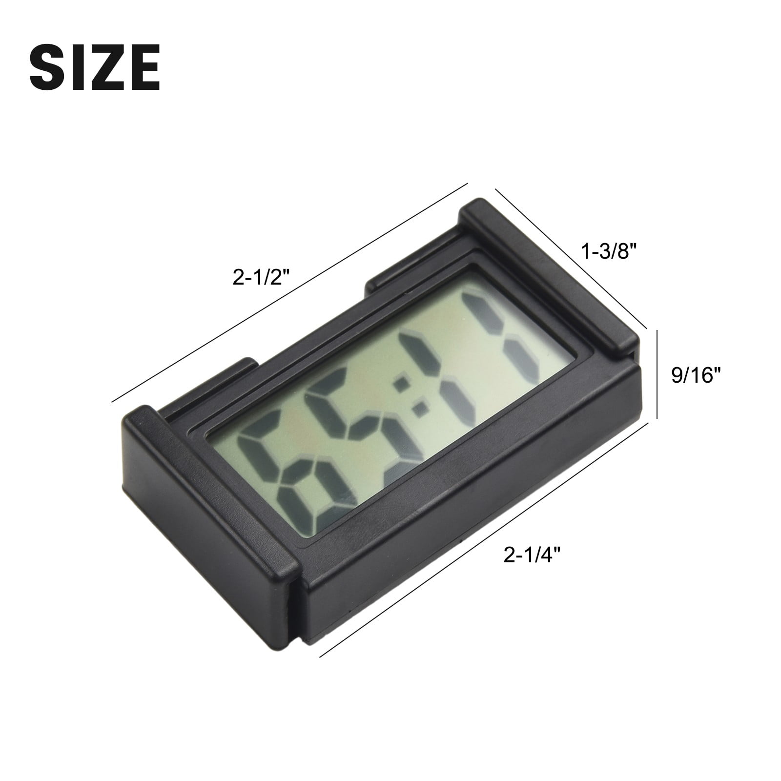Car Dashboard Digital Clock - Vehicle Adhesive Clock with LCD Display Time - Image 5