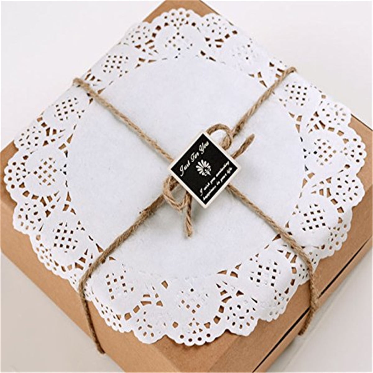Lace Paper Placement, 12 inch Round White Paper Placement, Disposable Paper Placemats, for Wedding, Birthday, Cakes, Desserts, Tableware Food Decoration, Pack of 100 - Image 7