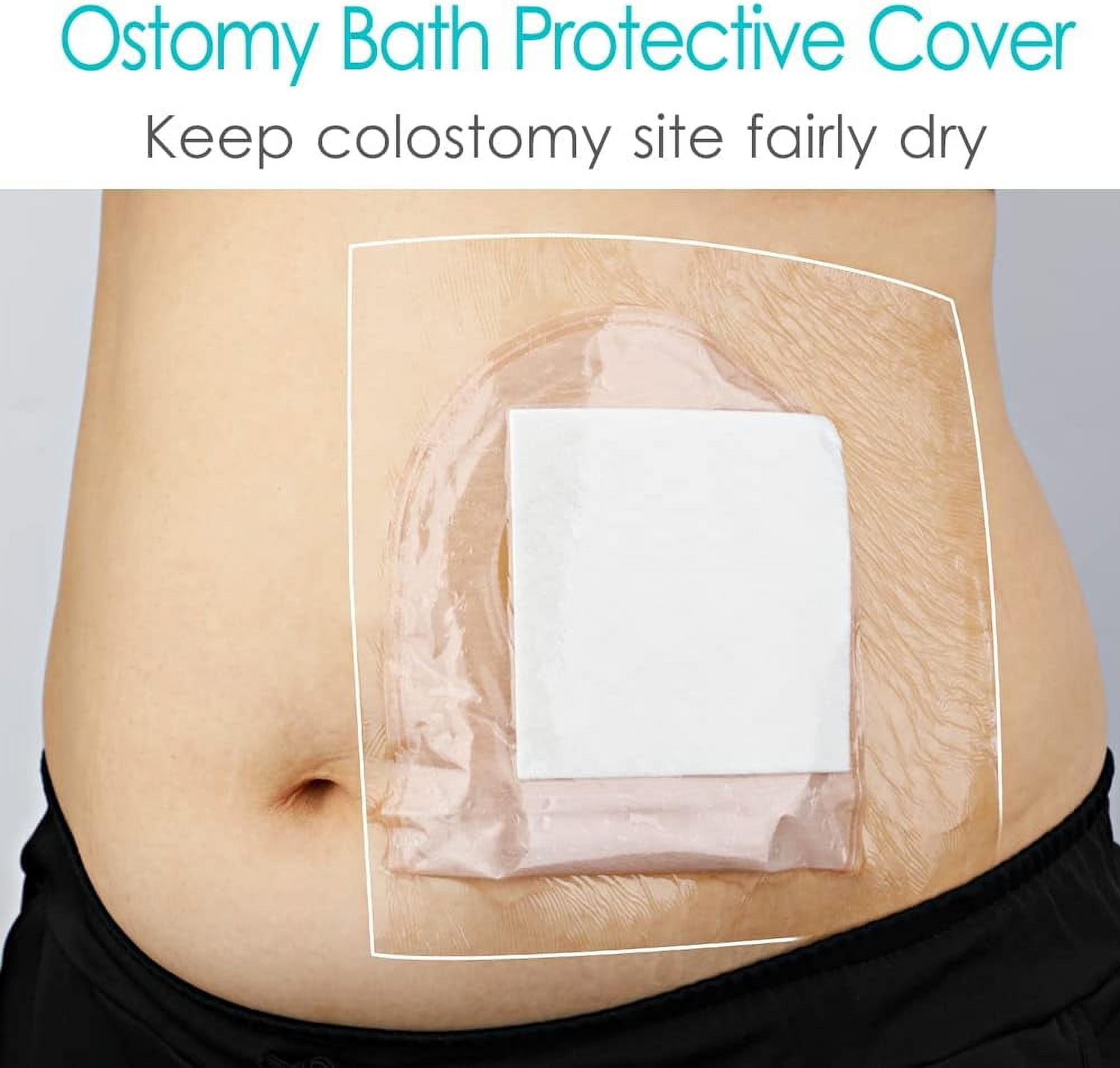 25 Pcs Waterproof Ostomy Shower Cover 8