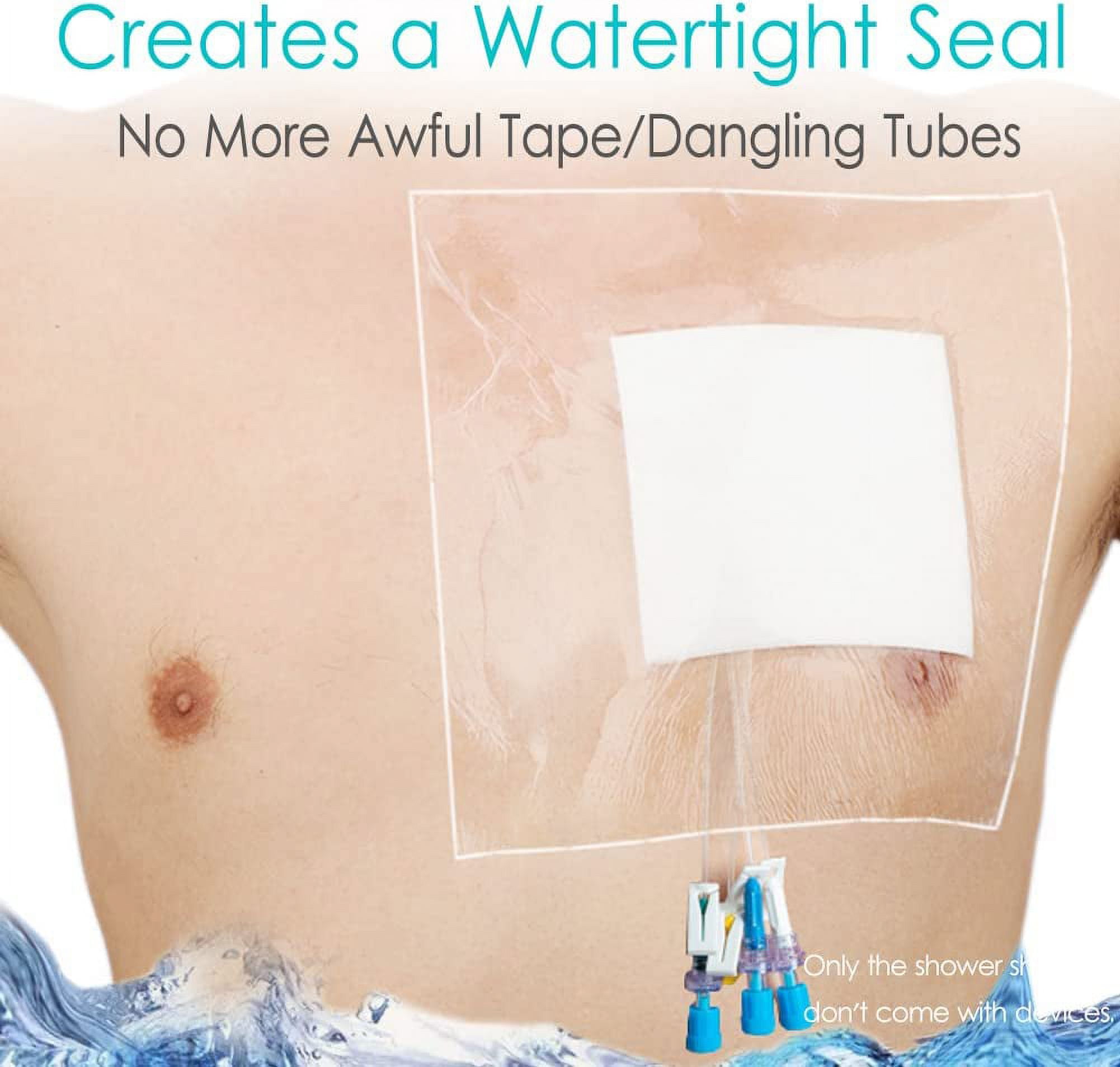 25 Pcs Waterproof Ostomy Shower Cover 8