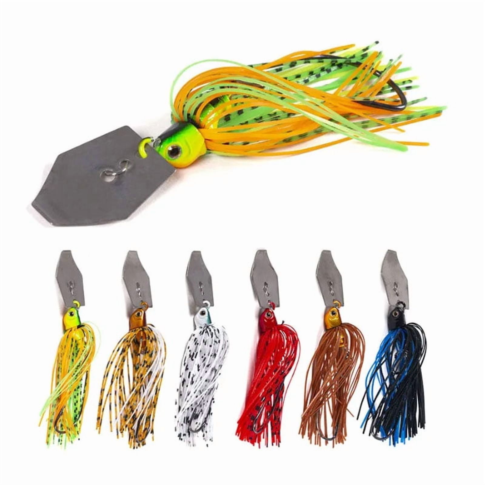 2 of 6 Pcs/lot Artificial Fishing Lures s 10cm11g Chatterbait Spinner Bait Blade Jig Dancer Buzzbait Wobbler Fishing Accessorie 6 Pcs mix - Image 2