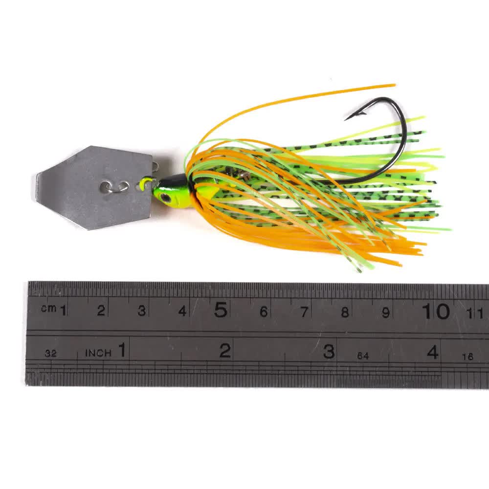 2 of 6 Pcs/lot Artificial Fishing Lures s 10cm11g Chatterbait Spinner Bait Blade Jig Dancer Buzzbait Wobbler Fishing Accessorie 6 Pcs mix - Image 3