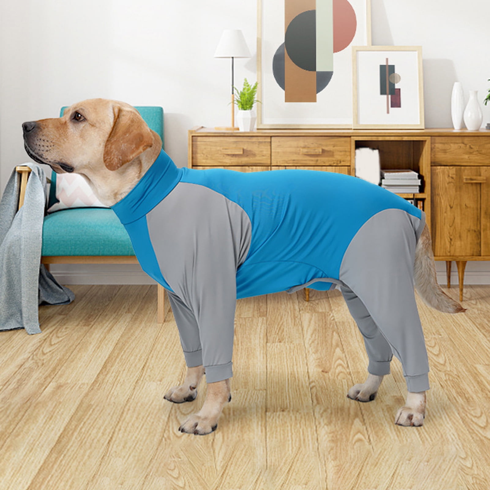 Vnanda Dog Onesie Surgery Recovery Suit for Large Medium Bodysuit Dogs Pajamas PJS Full Body for Shedding, Prevent Licking, Wound Protection M Pink - Image 4