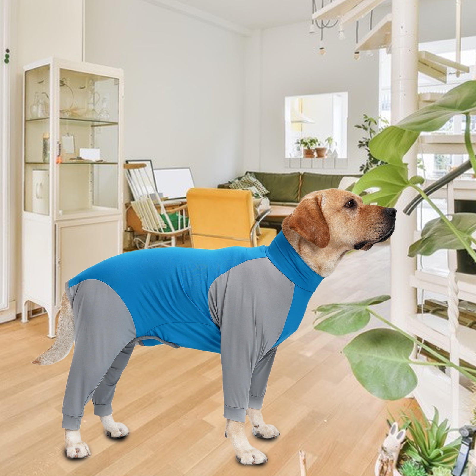 Vnanda Dog Onesie Surgery Recovery Suit for Large Medium Bodysuit Dogs Pajamas PJS Full Body for Shedding, Prevent Licking, Wound Protection M Pink - Image 5