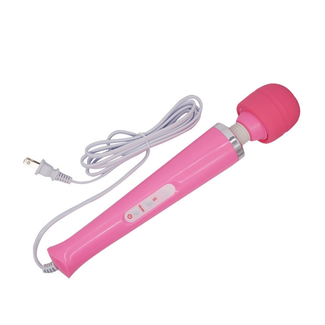 Tutuviw 10 Speeds Wired Powerful Handheld Electric Back Massager with Strong Vibrations, Personal Therapy Massager for Muscle Aches, Sports Recovery, Body Pain (Black) Pink - Image 1