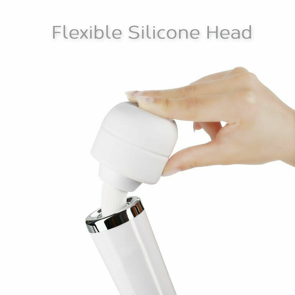 Tutuviw 10 Speeds Wired Powerful Handheld Electric Back Massager with Strong Vibrations, Personal Therapy Massager for Muscle Aches, Sports Recovery, Body Pain (Black) White - Image 3