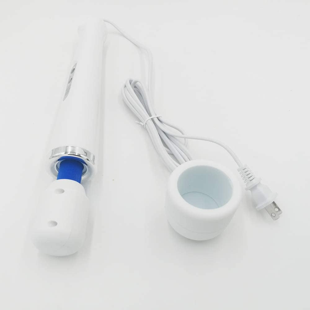 Tutuviw 10 Speeds Wired Powerful Handheld Electric Back Massager with Strong Vibrations, Personal Therapy Massager for Muscle Aches, Sports Recovery, Body Pain (Black) White - Image 5