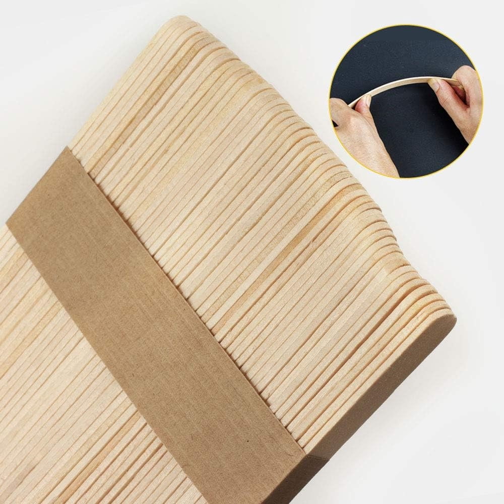 Wooden Sticks for Crafts,Wooden Ice Cream Sticks,Creative Popsicle Sticks,Natural Wood Popsicle Sticks,Handmade Ice Pop Sticks,for Home Classroom,Arts and Crafts (100Pcs) - Image 6