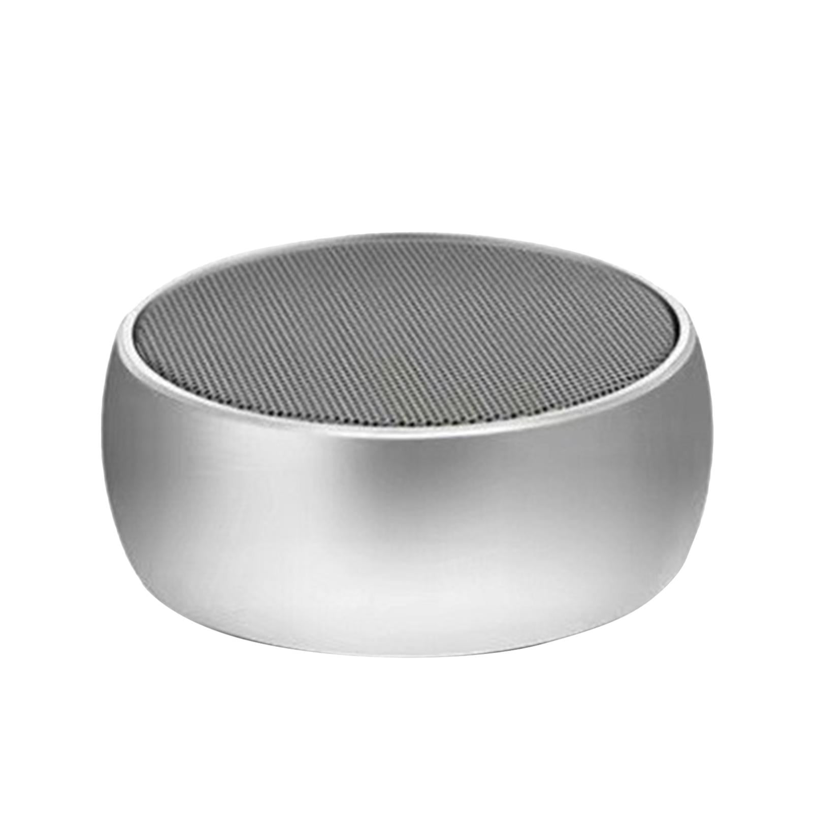 BS02 Bluetooth Smart Speaker, Outdoor Portable Mini Boombox With Bass, Card Slot, And Sound Amplification Silver - Image 3