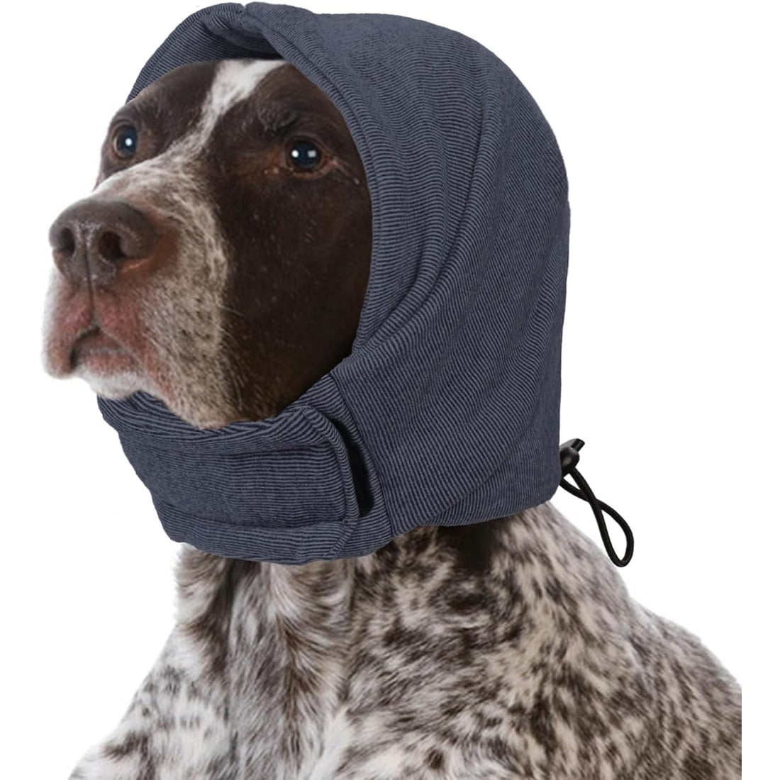 Tingzi Dog Calming Hoodie, No Flap Ear Wraps for Dogs Anxiety Relief, Dog Ear Muffs Noise Protection for Firework, Grooming, Force Drying, Dog Ear Covers Headband for Noise Cancelling, Grey L M Grey - Image 1