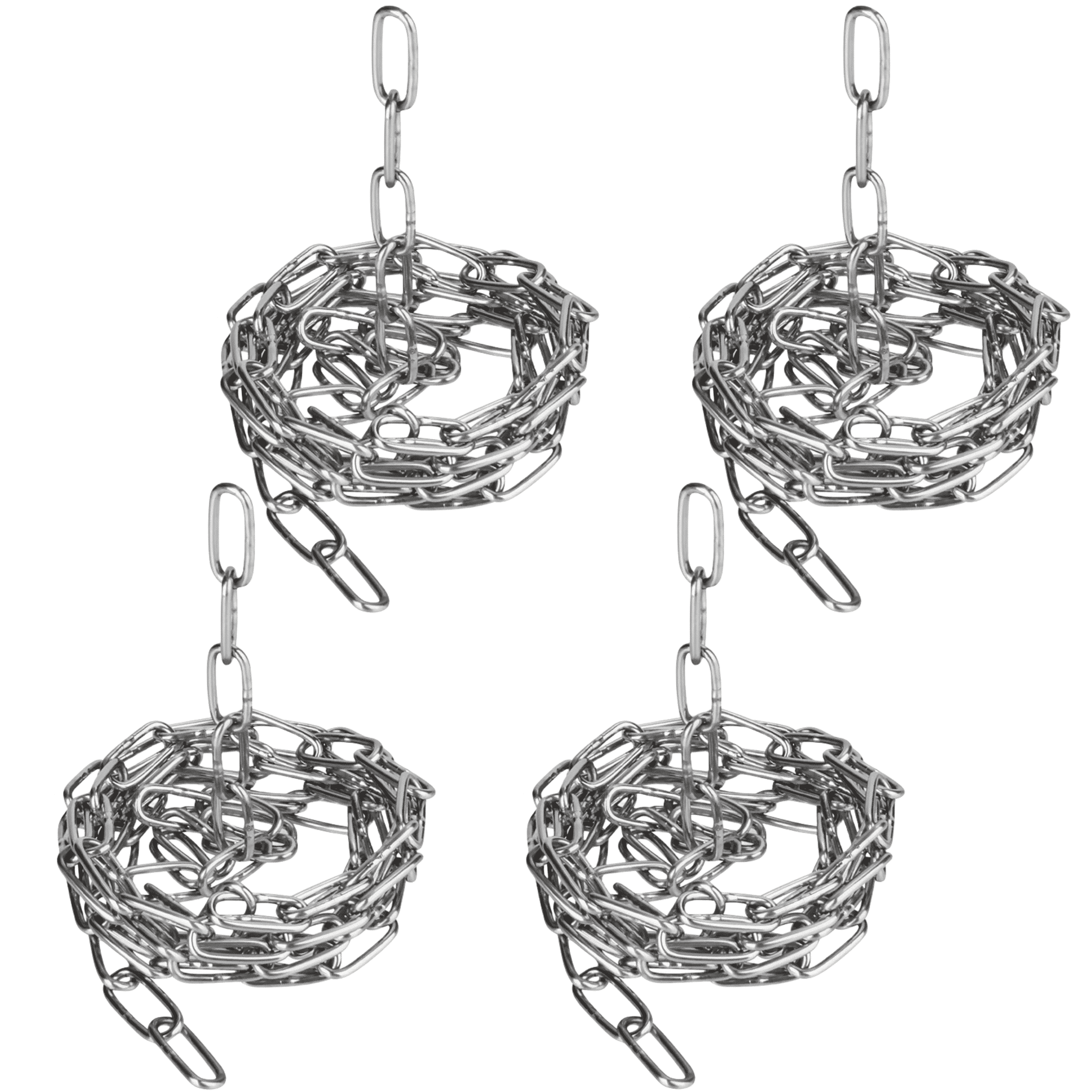 13.1 feet Stainless Steel Coil Chain Link,QZS Metal Safety Chain,Proof Coil Chain Links,Heavy Duty Chain Links,Long Durable Links for Hanging Plant, Hanging Clothes,Shade Sail Set of 4 - Image 1