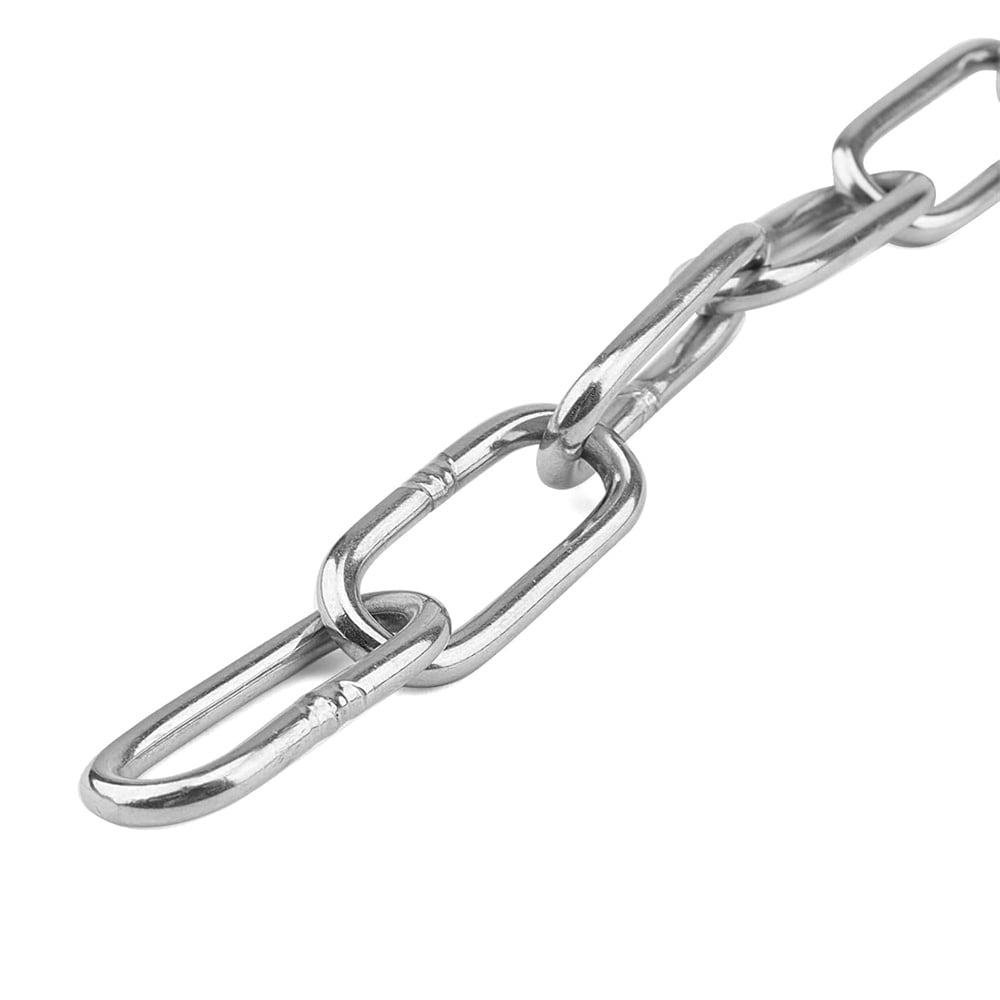 13.1 feet Stainless Steel Coil Chain Link,QZS Metal Safety Chain,Proof Coil Chain Links,Heavy Duty Chain Links,Long Durable Links for Hanging Plant, Hanging Clothes,Shade Sail Set of 4 - Image 6