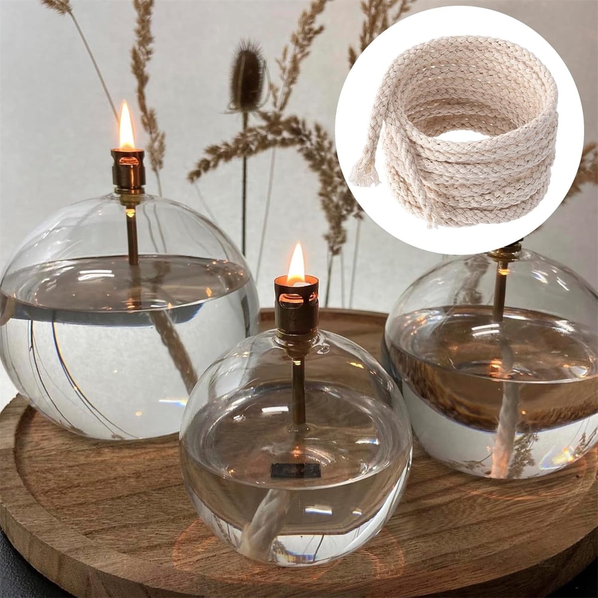 GIXUSIL 26.25 Feet Flat Wide, Oil Lamp Wick, Oil Burner Wick, Cotton Replacement Lanterns Wick with Red Stitch for Kerosene Paraffin Burner Lighting, Lantern Oil Burner, 4 Rolls 26.25' - Image 7