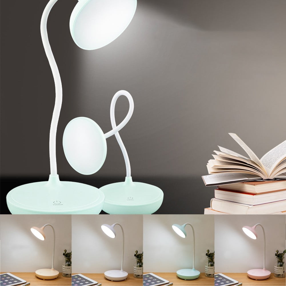 LED Desk Lamp with USB Ports,Touch Desk Lamps for Home Office with 3 Brightness Desk Light with Small Night Light,Reading Lamp Table Lamp for Bedroom Bedside Study（Pink） by Fakrich Apricot - Image 4