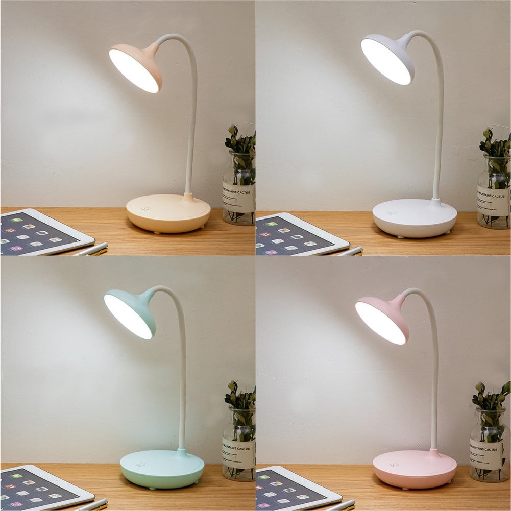 LED Desk Lamp with USB Ports,Touch Desk Lamps for Home Office with 3 Brightness Desk Light with Small Night Light,Reading Lamp Table Lamp for Bedroom Bedside Study（Pink） by Fakrich Apricot - Image 6