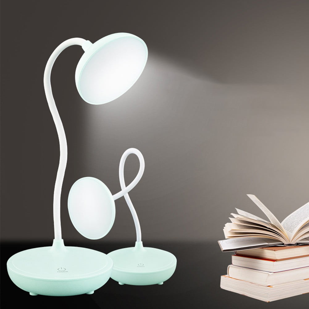 LED Desk Lamp with USB Ports,Touch Desk Lamps for Home Office with 3 Brightness Desk Light with Small Night Light,Reading Lamp Table Lamp for Bedroom Bedside Study（Pink） by Fakrich White - Image 2