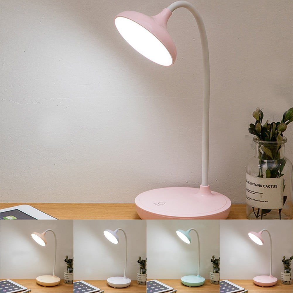 LED Desk Lamp with USB Ports,Touch Desk Lamps for Home Office with 3 Brightness Desk Light with Small Night Light,Reading Lamp Table Lamp for Bedroom Bedside Study（Pink） by Fakrich White - Image 6