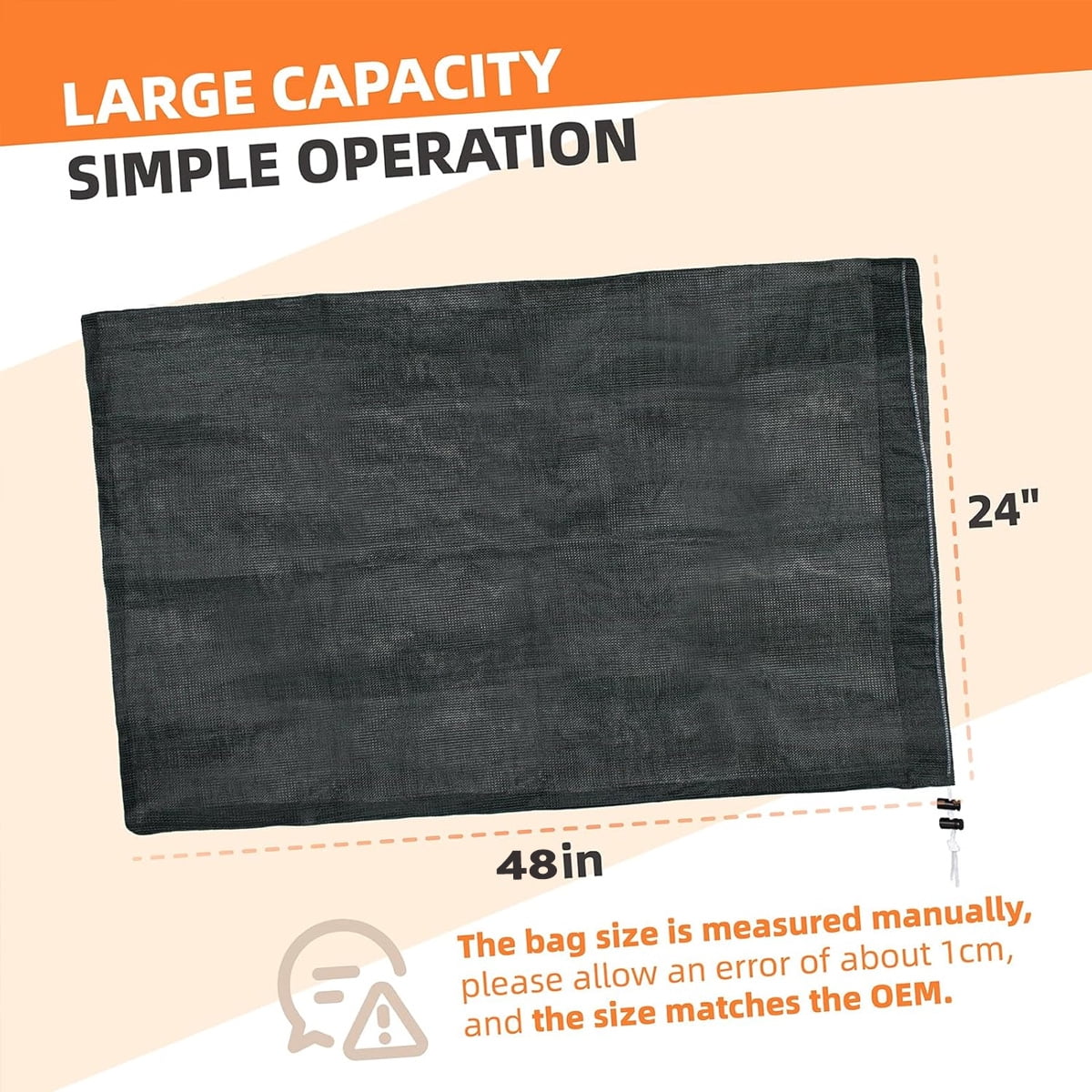 Tutuviw Wood Chipper Collection Bag,24 x 48