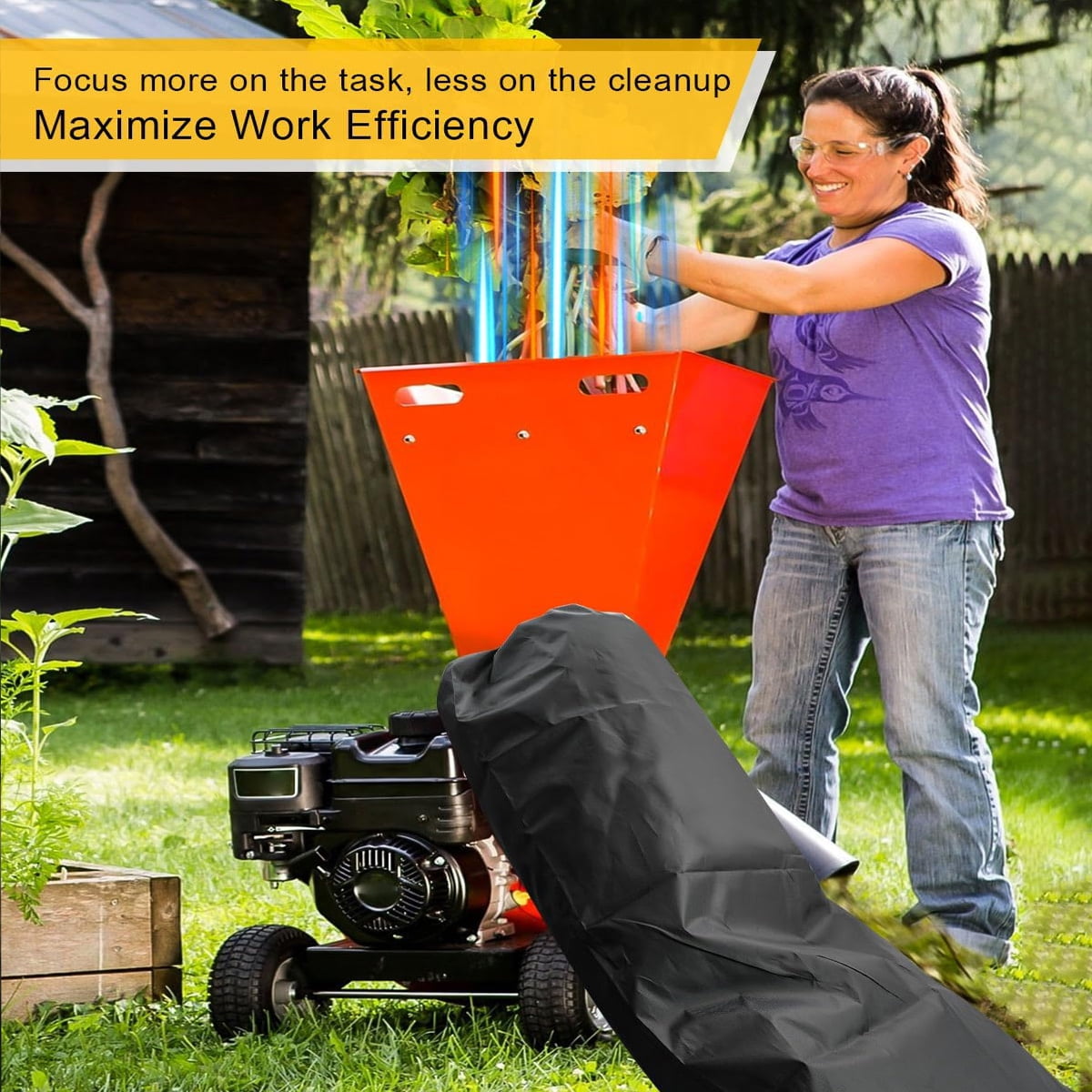 Tutuviw Wood Chipper Collection Bag,24 x 48