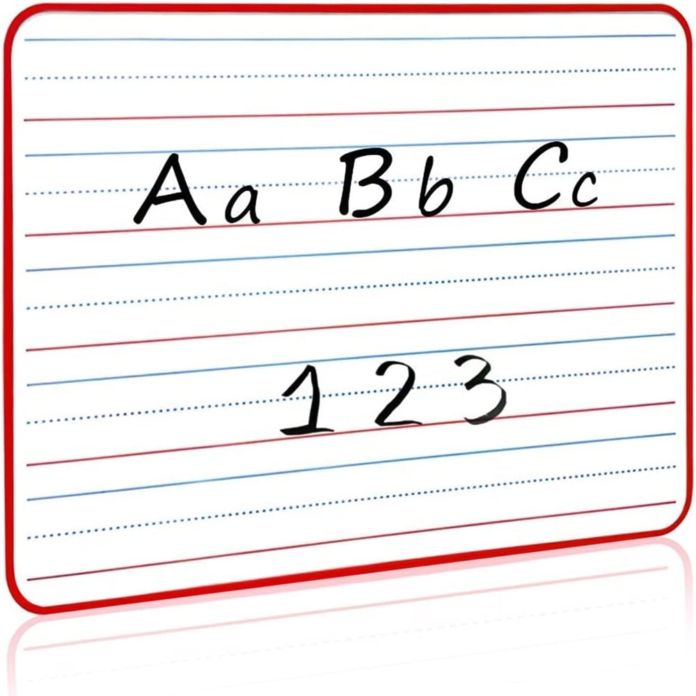 2Pcs Double-Sided Dry Erase White Board,Magnetic Small Whiteboard with Lines and Blank Surface,Portable Handheld Lapboard with Stripe,Great for Home (Random) - Image 7