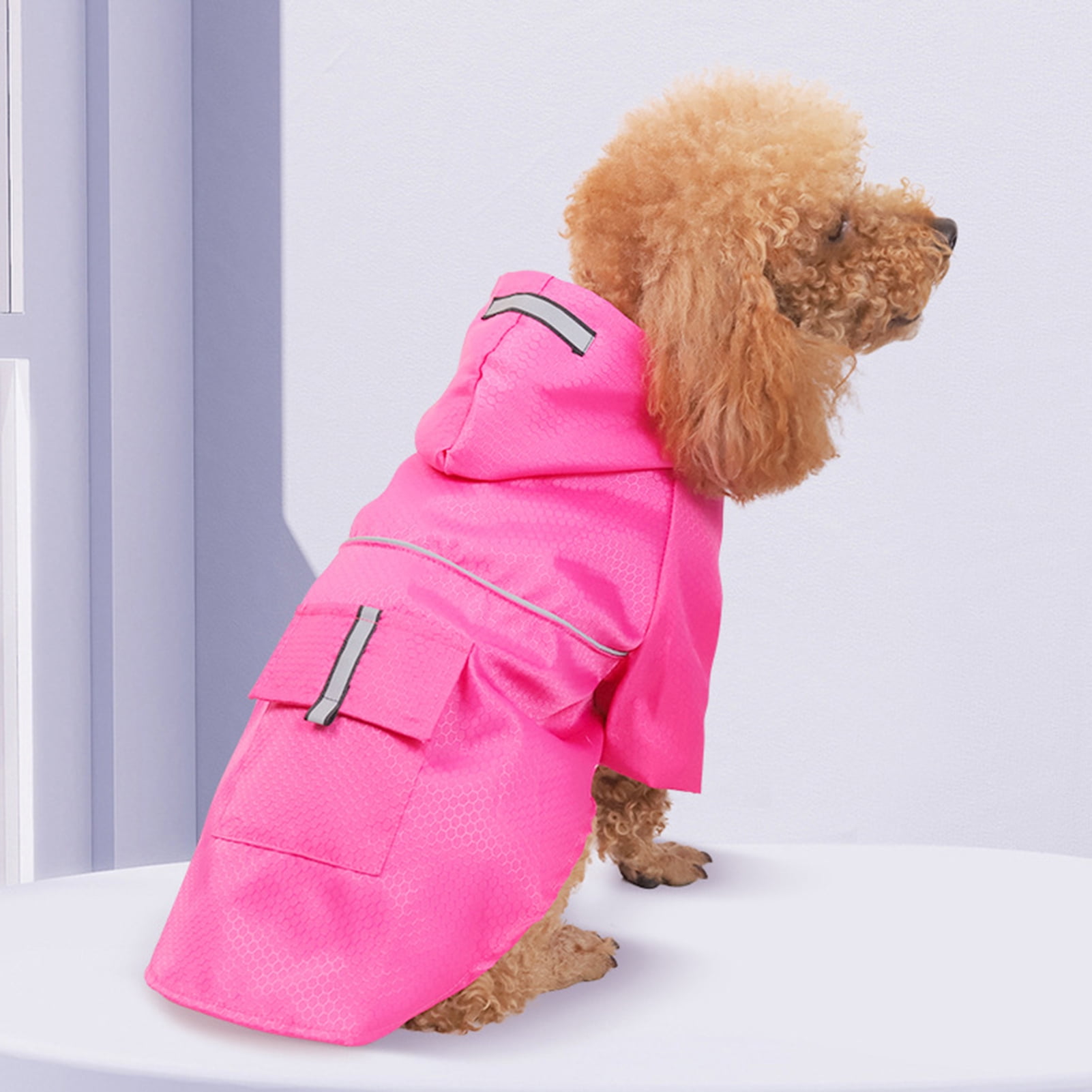 Travelwant Waterproof Reflective Dog Raincoat- Adjustable Pet Jacket, Lightweight Dog Hooded Slicker Poncho for Small to X- Large Dogs and Puppies S Blue - Image 3