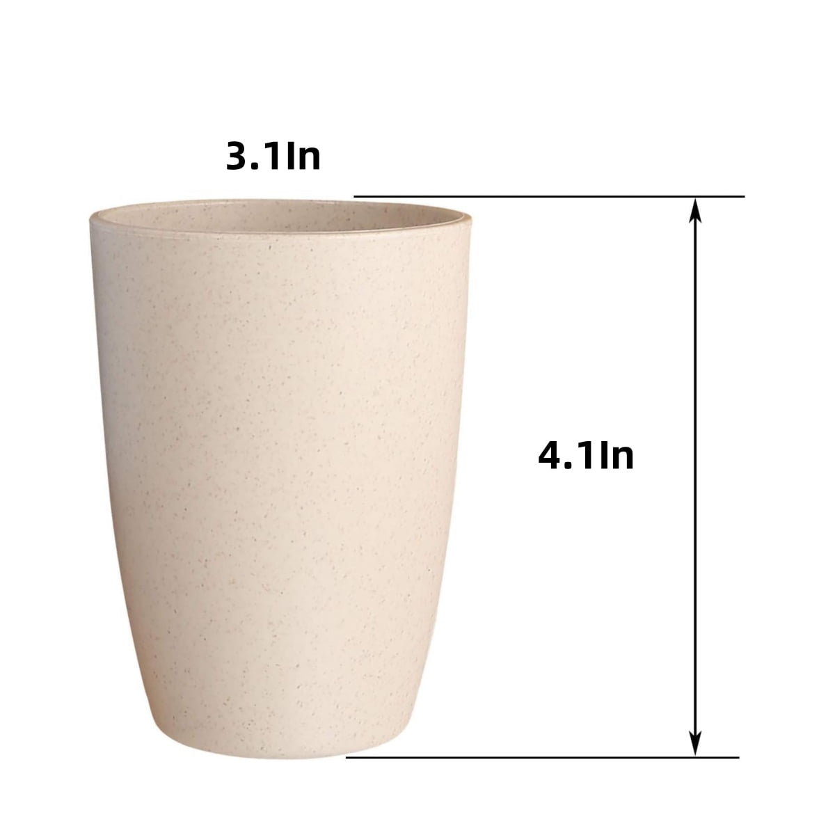 QZS Reusable Cups,10oz Multi-color Water Cups for Kids,4Pcs Dishwasher Safe Water Plastic Glasses,4.1x3.1In Unbreakable Glasses for Party,Home - Image 2