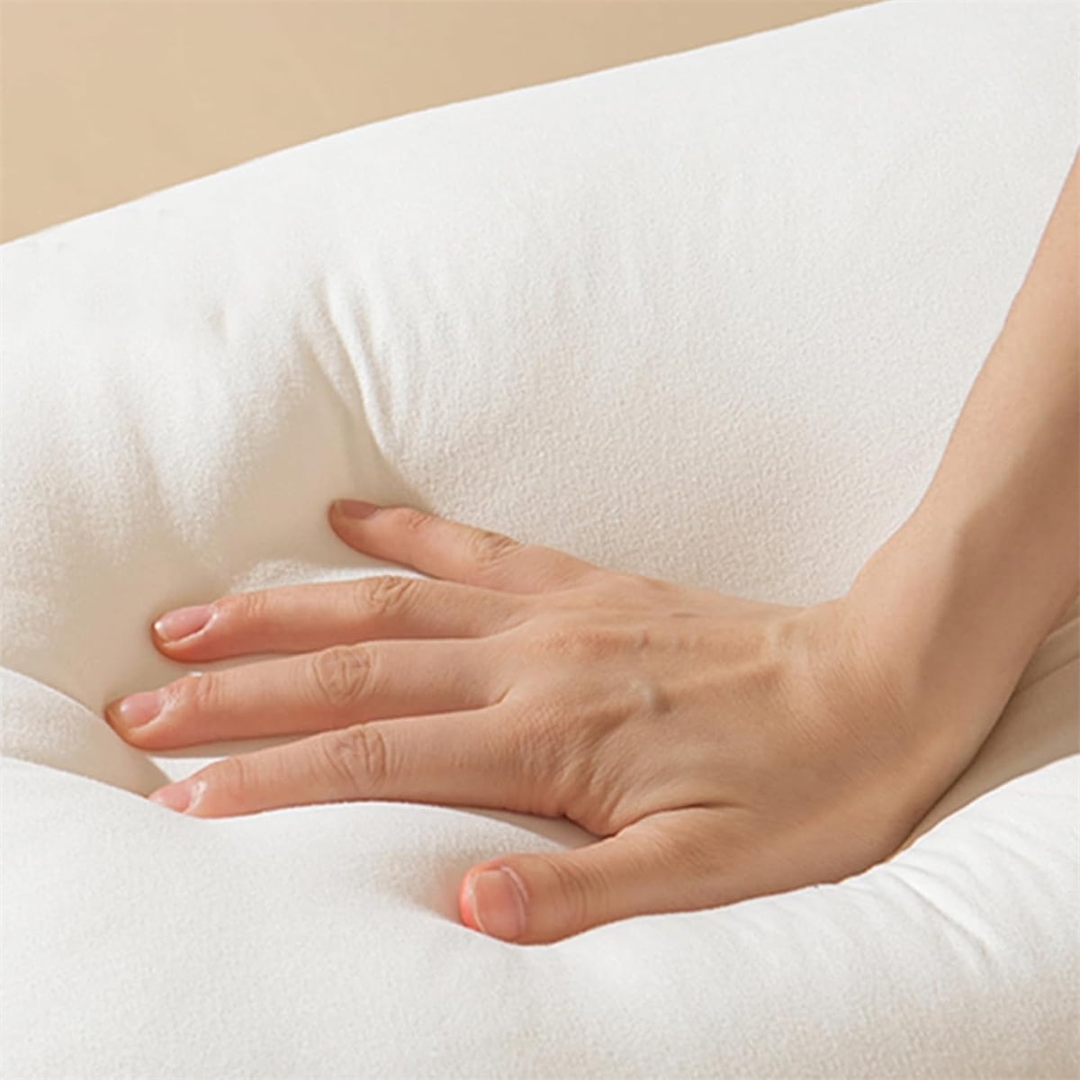 QZS Soft Nest Sleeper Pillow, Breathable Cotton Bed Pillow, Lounger Pillow, 1Pcs, 23.6 x 21.6' - Image 7