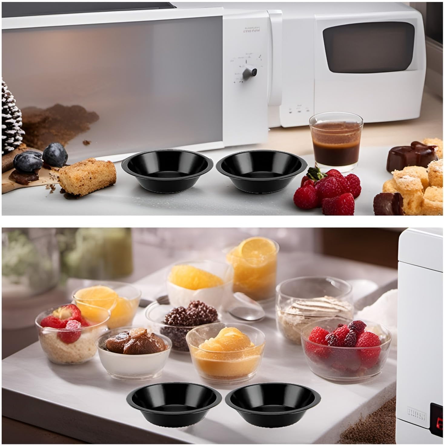 Tutuviw 6 Pack 5 inch Reusable Small Pie Pans, Nonstick Small Pie Tins, Carbon Steel Pie Pans, Mini Pie Pans for Baking, Round Bread and Meat Pie Tins Mini Pie Tins for Cake Dessert - Image 5