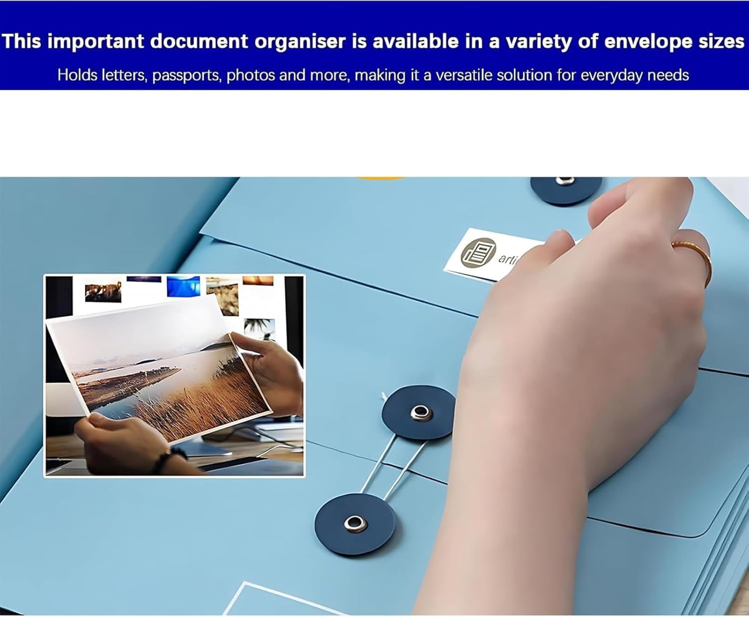 Document Organizer, If I Die Binder - Veleron Life Organizer for Important Papers, Emergency Binder, Birth Certificates, Social Security Cards, Passports, Photos, and Letters - Image 2