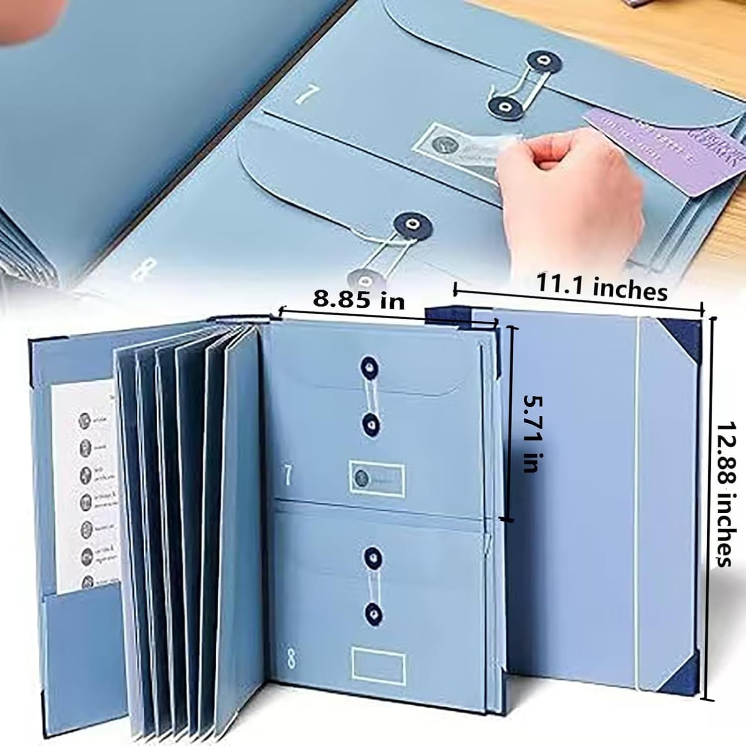 Document Organizer, If I Die Binder - Veleron Life Organizer for Important Papers, Emergency Binder, Birth Certificates, Social Security Cards, Passports, Photos, and Letters - Image 4