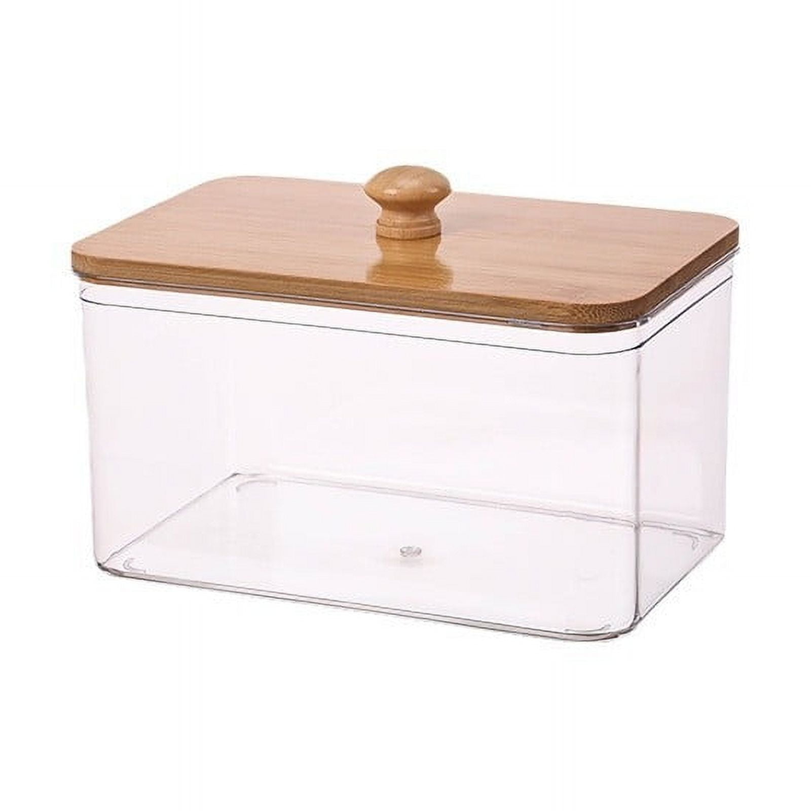 QIDITONG Laundry Sheet Holder With Lid Laundry Room Storage Containers Laundry Pod Container Jars Dryer Sheet Organizer Laundry Room Accessories 18.30X12.40X12.00CM Transparent - Image 1